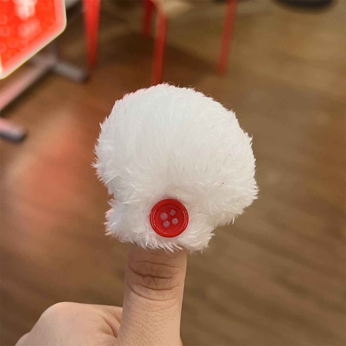 Plush white chef hat