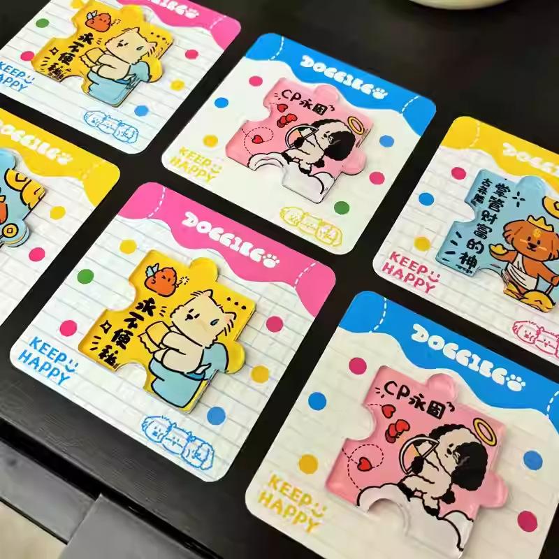Acrylic Refrigerator Magnets Customized Wholesale Personalized Source Manufacturer Thickened Glue Cute Creative Cartoon Magnetic Stickers