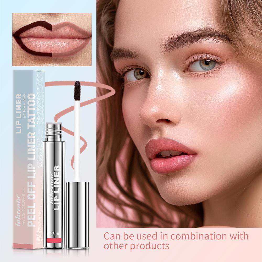 Cross-Border Lakerain Peel-Off Lip Liner Matte Finish Non-Fading Non-Stick Cup Lip Liner Liquid Lip Liner thumbnail 2