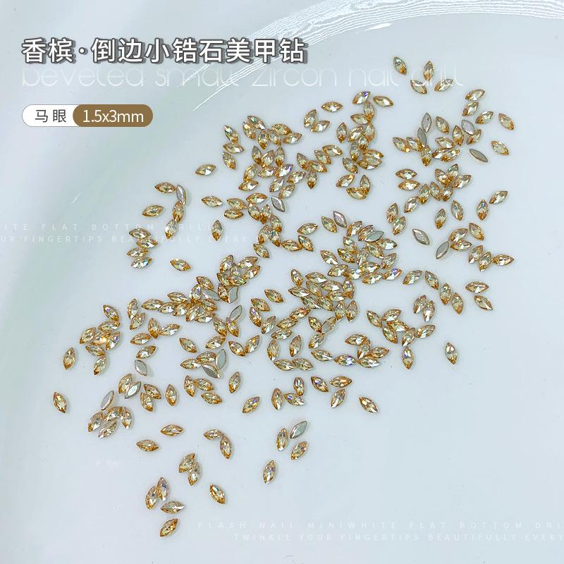 Horse eye zircon 1.5x3mm single