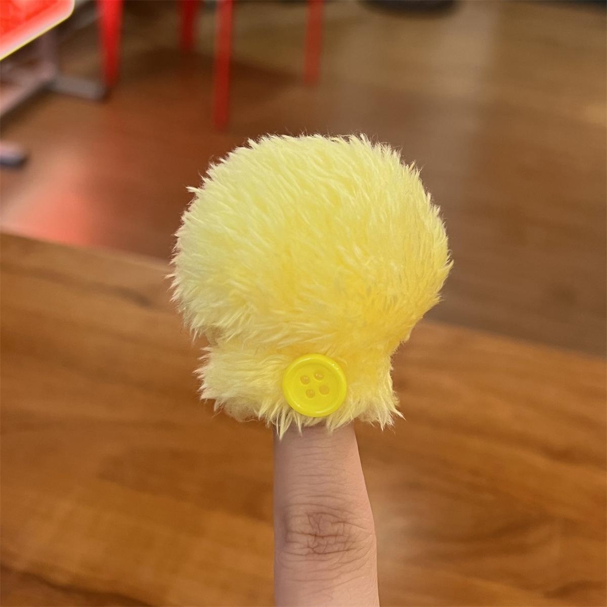 Plush yellow chef hat