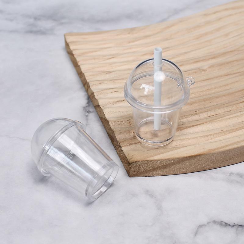 Miniature Simulated Wood Ash Cup Miniature Food Toy Children's Pretend Play Toy DIY Handmade Cream Glue Material Kit Cup