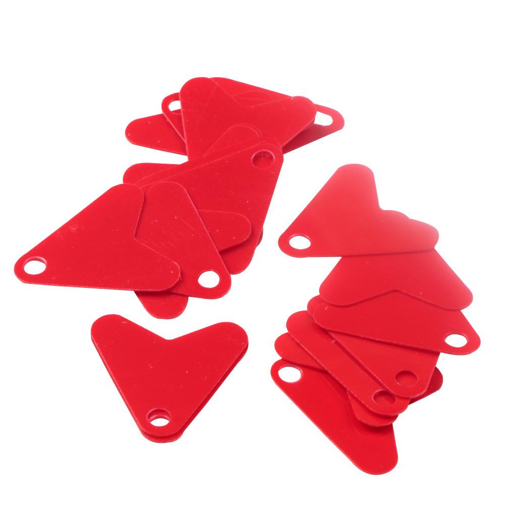 Luya bait accessories small red heart piece plastic fishtail fake bait sequins with sequins increase the temptation to fish thumbnail 3