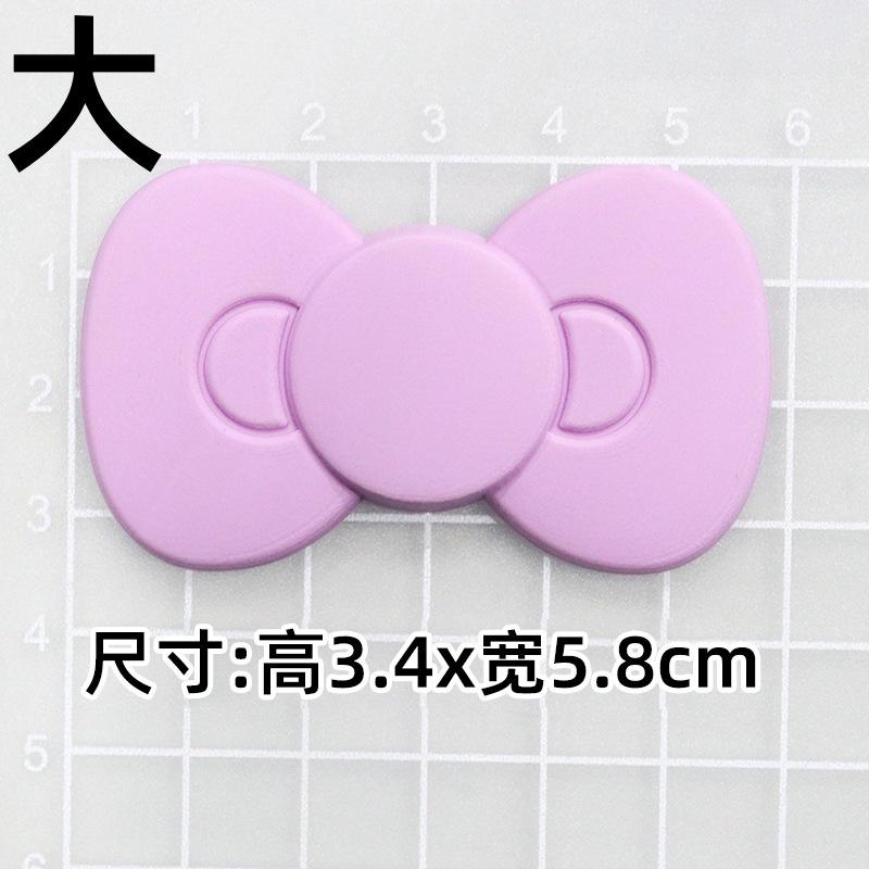 Soft glue: purple KT bow "3.5*5.8cm]