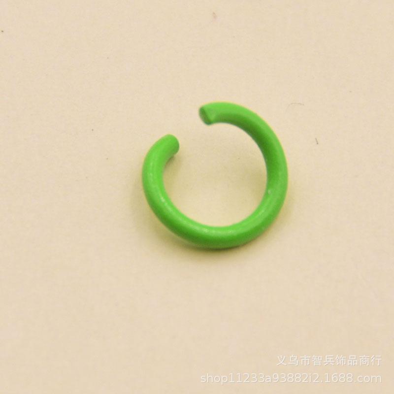 8mm color iron paint single ring open ring key ring handmade material connecting ring DIY jewelry accessories thumbnail 4