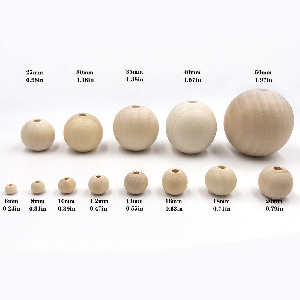 Wholesale In-Stock Wooden Beads 8-50mm, Lotus Wood and Paulownia Wood Round Beads, Direct Sale from Manufacturer, Loose Beads, Beading Accessories, Handmade Wooden thumbnail 2