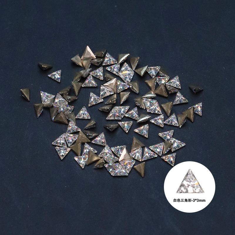 White triangle 3*3mm [single]