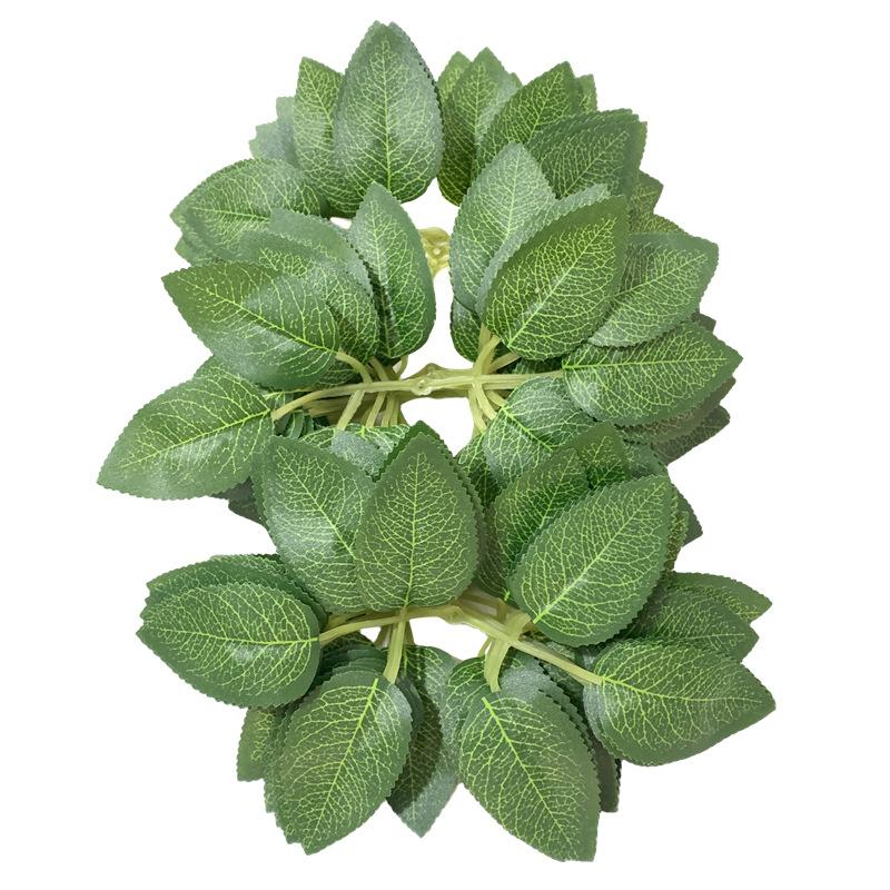 Factory supply simulation leaves simulation rose leaves silk screen silk cloth leaves 6 rose leaves simulation green plant leaves thumbnail 5