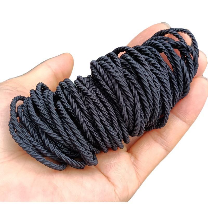 Korean Style Simple Ins Style Hair Ring High Elastic Thin Viscose Seamless Thread Rubber Band Leather Sleeve Thread Spring Color thumbnail 5