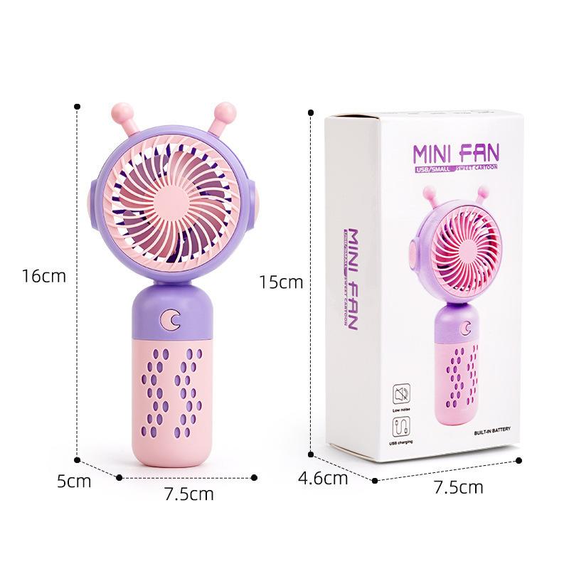 Handheld Small Fan USB Mini Portable Charging Portable Female Student Dormitory Desktop Small Electric Fan Wholesale thumbnail 4