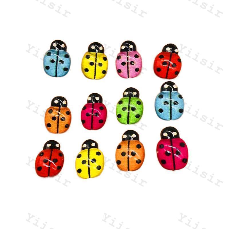 Beetle Coccinella septempunctata acrylic ladybug resin crafts accessories potted desktop decoration bathroom mirror decoration