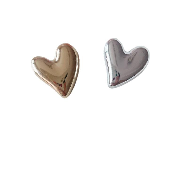 Metal electroplating love resin accessories diy mobile phone shell accessories material peach heart thumbnail 5
