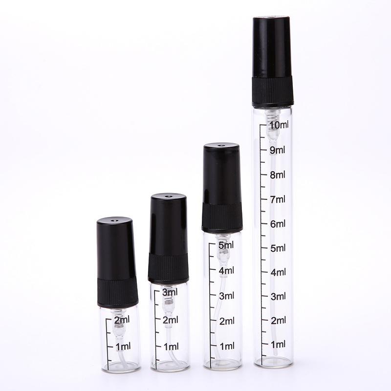 B003-2Ml3Ml Perfume Repackaged Empty Bottle Printed Scale Glass Classy Sample Ultra-Fine Spray Classy Empty