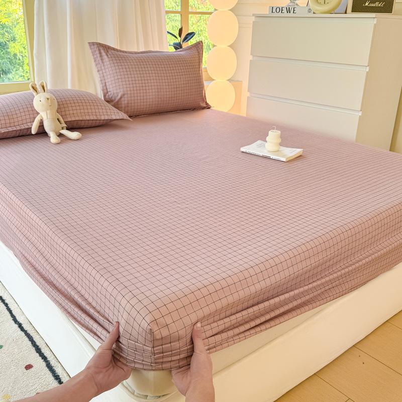 Pink grid / Custom pillowcase (color random) - sold individually, orders will not be shipped