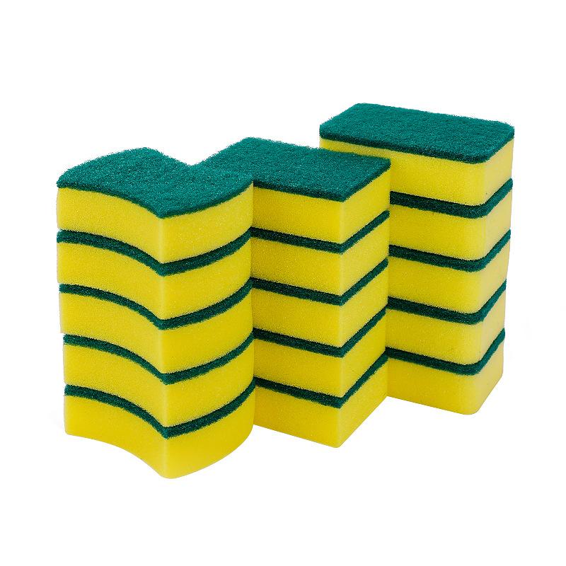 Household High-Density Dishwashing Sponge Cleaning Magic Wipe Absorbent Stain Remover Scouring Pad Sponge Wholesale thumbnail 5
