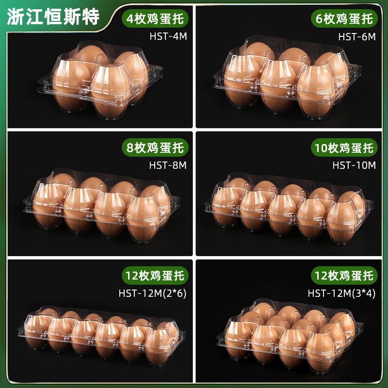 Plastic Egg Trays, Disposable, Transparent with Lid, 10-Pack, 6-Pack, Thickened Pet Egg Trays, Direct from Manufacturer thumbnail 2