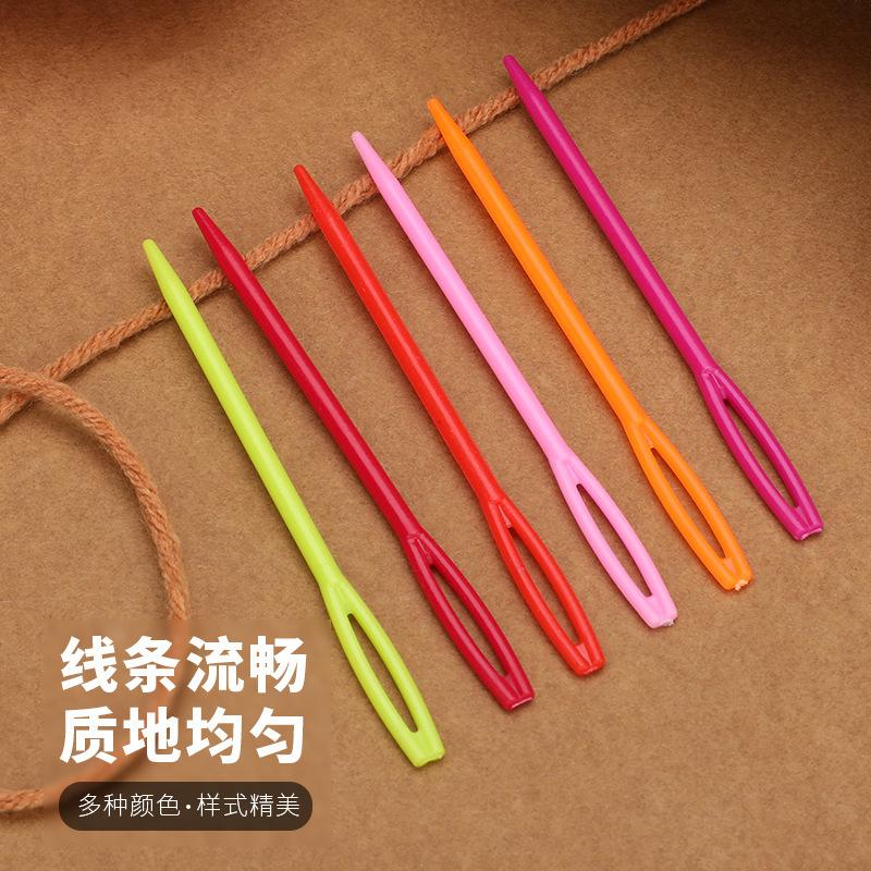 Plastic Needle Colorful Sweater Knitting Tools Sewing Needle Sewing Needle Woolen Needle 5.5/7/9/15cm thumbnail 3