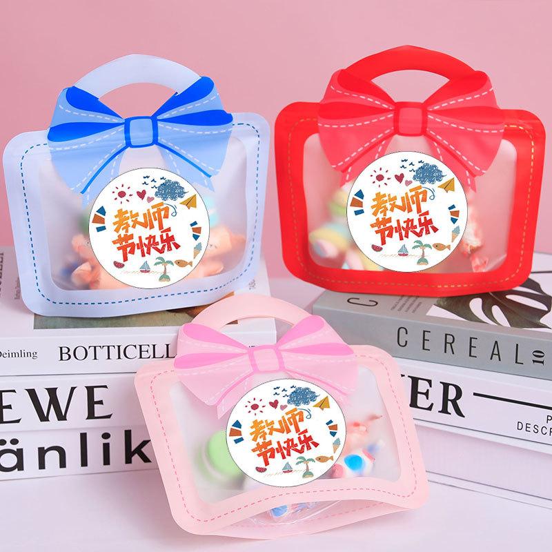 Bow [happy teachers’ day] color remarks; mopp+pet+pe; 19*20+6cm