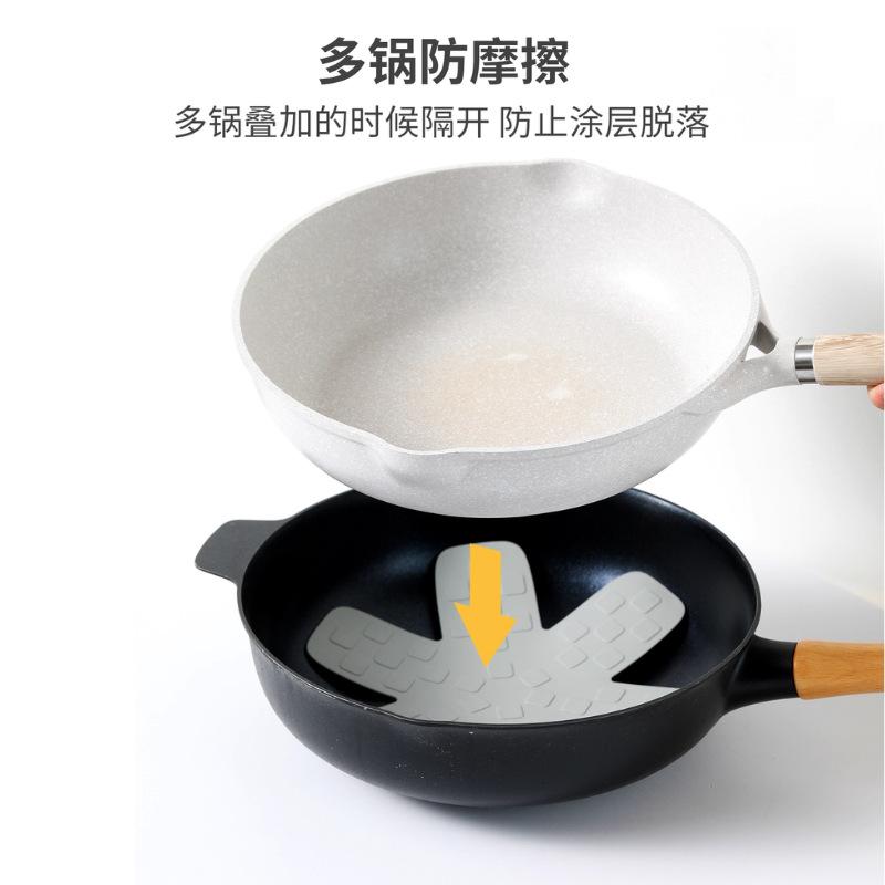 硅胶隔热垫跨境批发多功能不粘锅叠加收纳专用隔离神器锅底保护垫 thumbnail 2