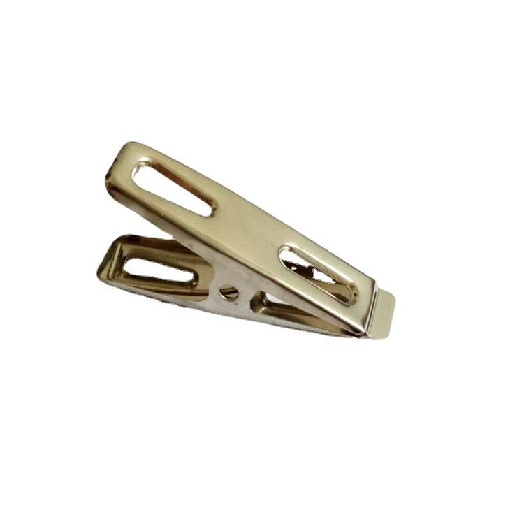 Factory Wholesale 1cm Stainless Steel Flat Clip Stainless Steel Multi-Purpose Clip Household Drying Quilt Clip