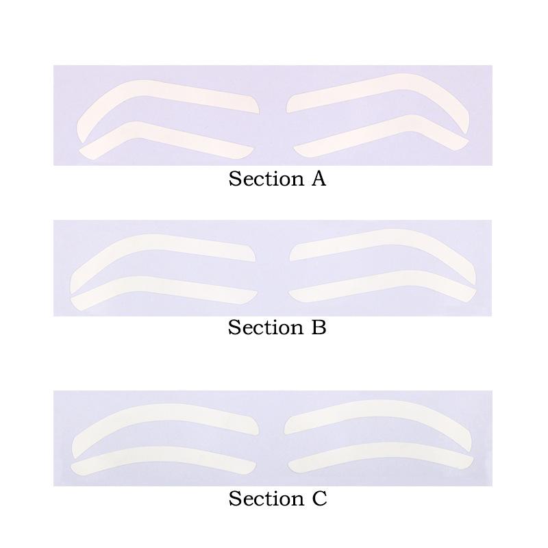 Embroidery Disposable Eyebrow Tattoo Auxiliary Sticker Makeup Positioning Eyebrow Painted Thrush Fixed-point Eyebrow Sticker Cross-border Explosive