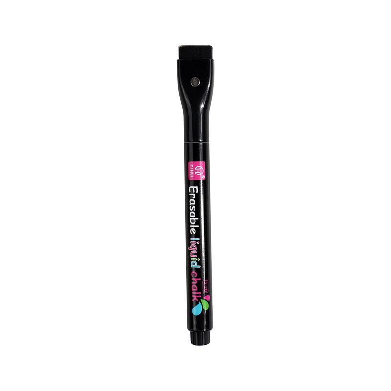 round head / G-20# Erasable Liquid Ink Black Rod with Magnetic Belt Brush-Black