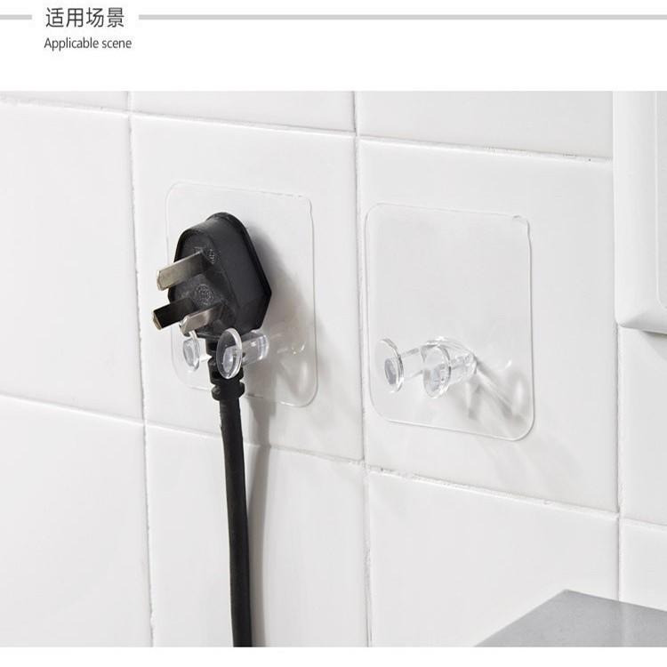 Creative power plug hook kitchen wire adhesive wall hanging storage punch-Free Socket seamless sticky hook cross-border thumbnail 2