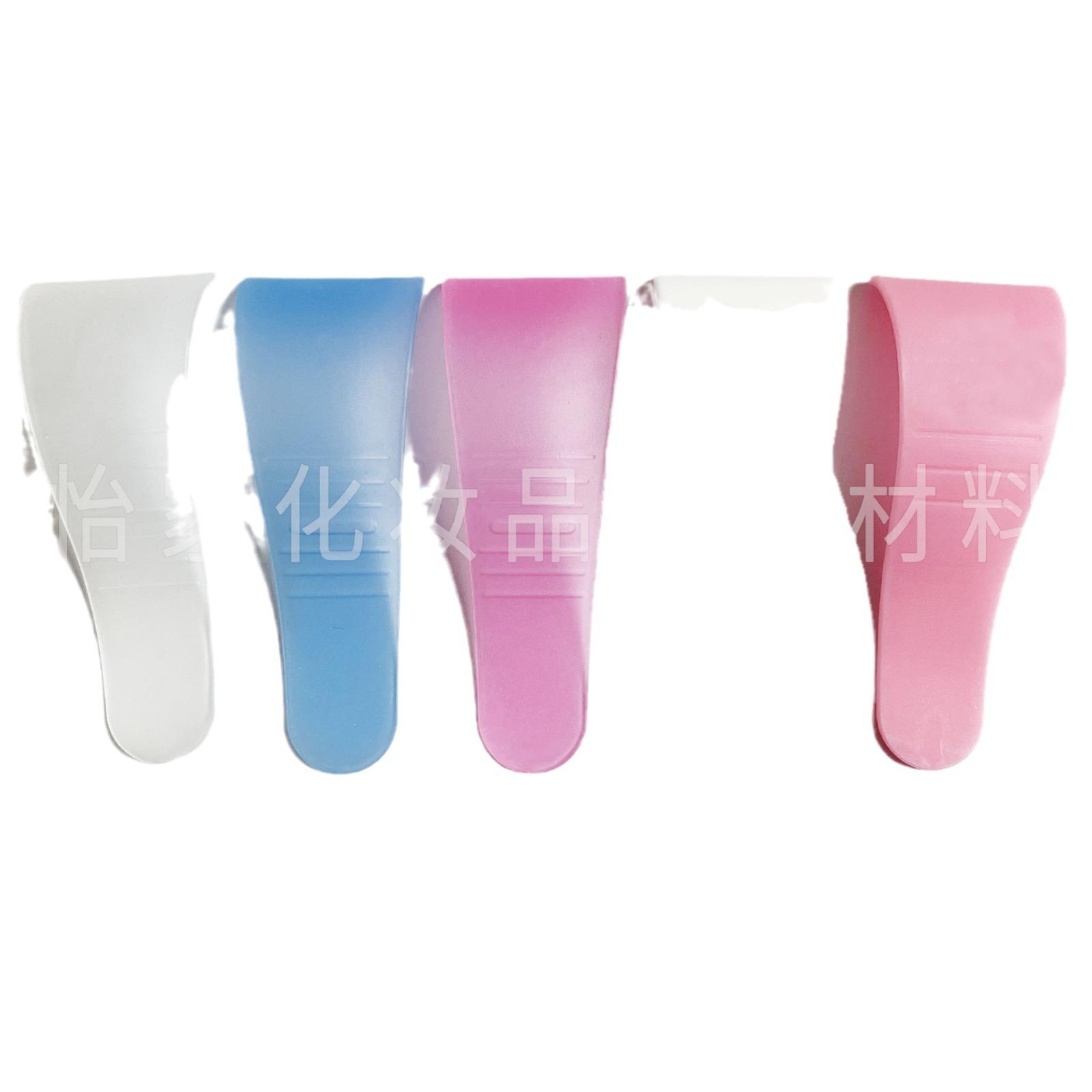 Hair removal cream plastic PP scraper scraping spoon scraping knife to remove armpit hair white S curved rod spoon beauty salon tool thumbnail 5