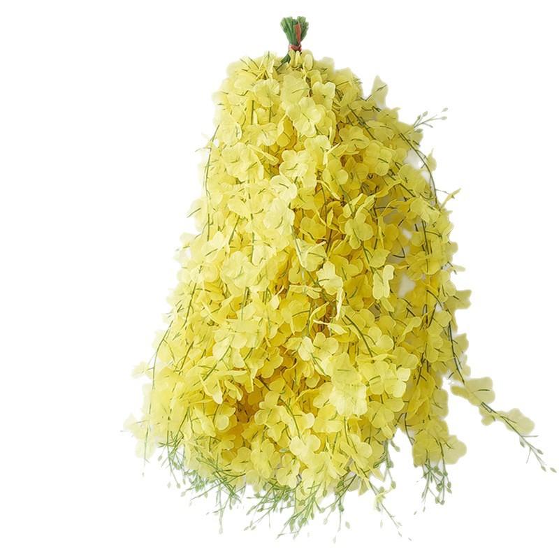 Simulated Wisteria Flower Violet Interior Decoration Balcony Living Room Wedding Decoration Plastic Decorative Fake Flower Ceiling Rattan thumbnail 5