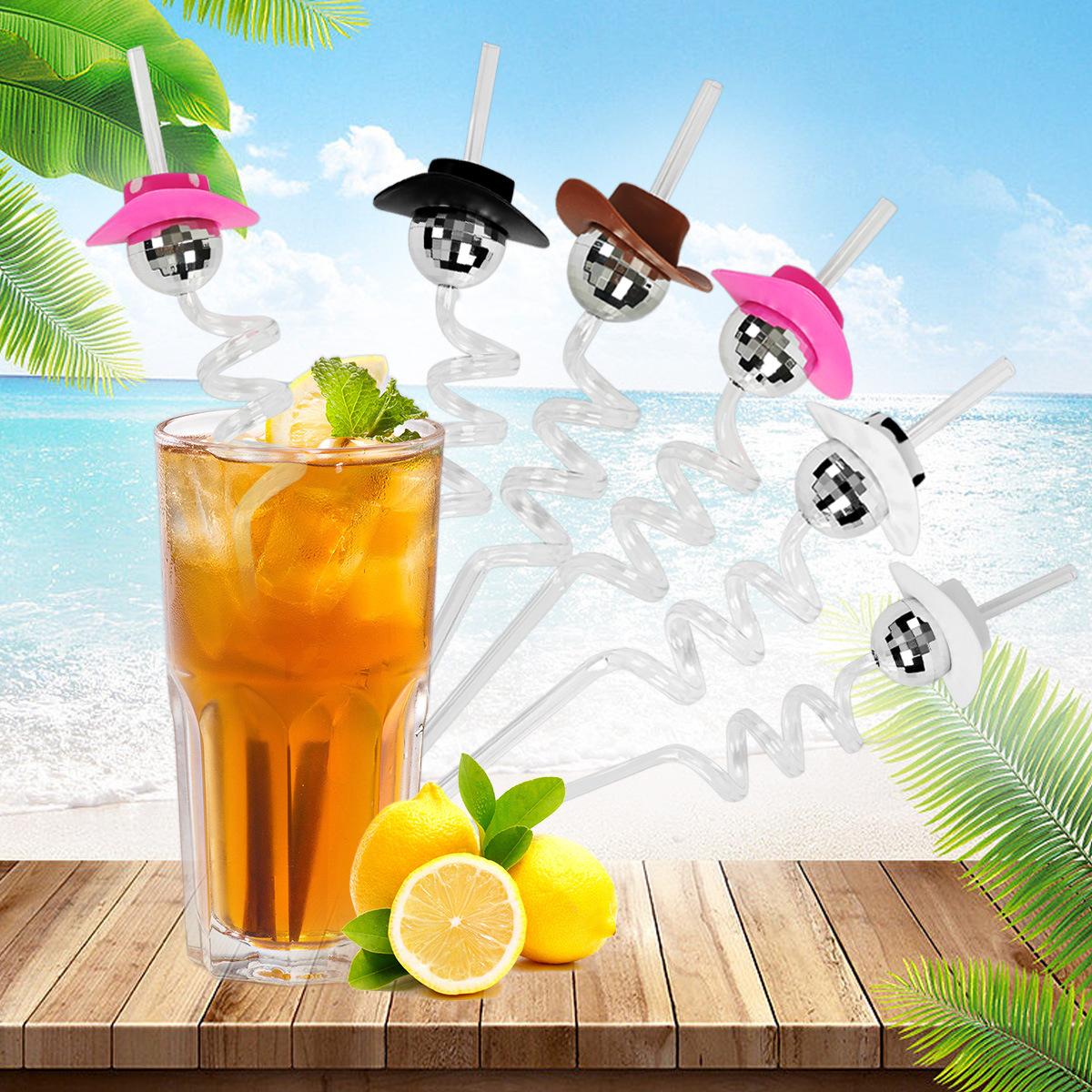 11005 Christmas Ball Straw Bar Creative Shape Straw Recyclable Disco Christmas Ball Straw thumbnail 4