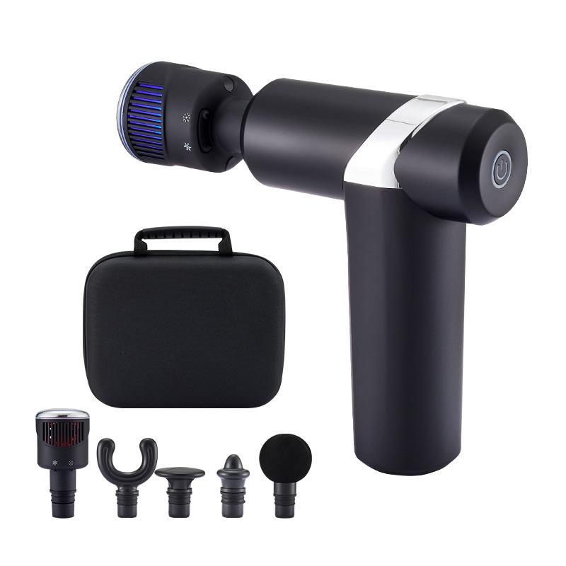 Cross-border hot and cold head fascial gun household electric deep muscle relaxation massage gun intelligent Whole body vibration massager