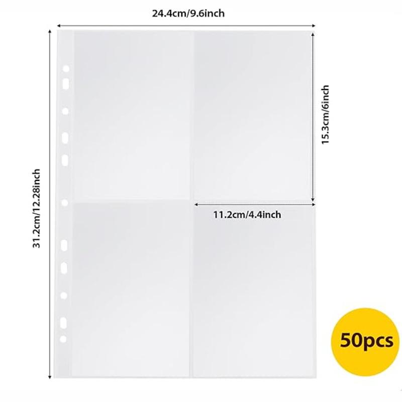 Amazon Best-Selling Pp Three-Layer 11-Hole Four-Square Grids Card Inner Page Two-Square Grids Game Card Photo Album Inner Page thumbnail 5