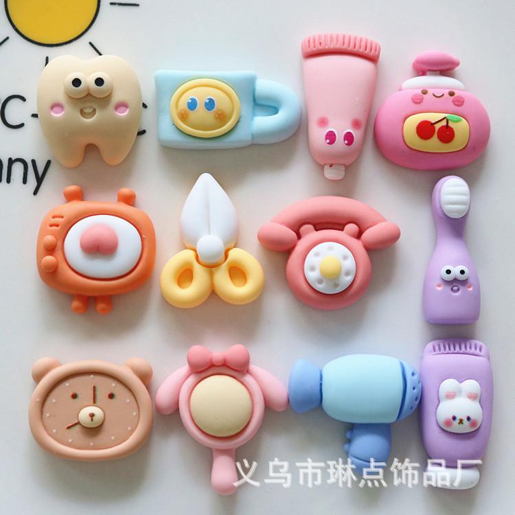 DIY Resin Accessories Wholesale Hair Accessories Accessories Shoe Buckle Fan Decoration Patch Hair Dryer Scissors Toothbrush North 17