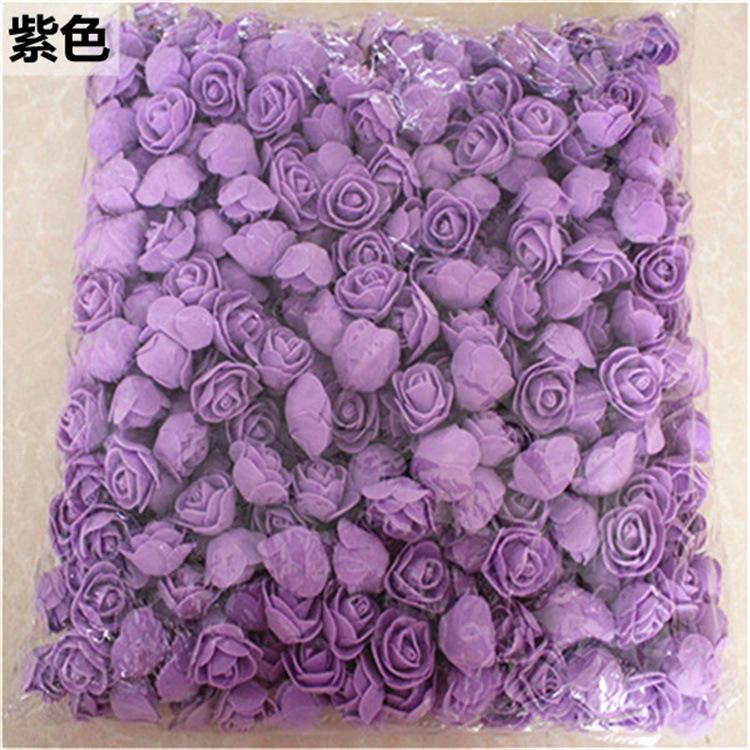 Purple / Diameter 3.5cm, 500 flowers per pack