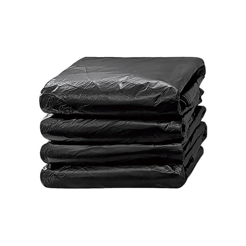 Commercial Black Garbage Bag Extra Large Sanitation Plastic Bag Large Property Hotel Kitchen Thickened Wholesale Flat Mouth thumbnail 4