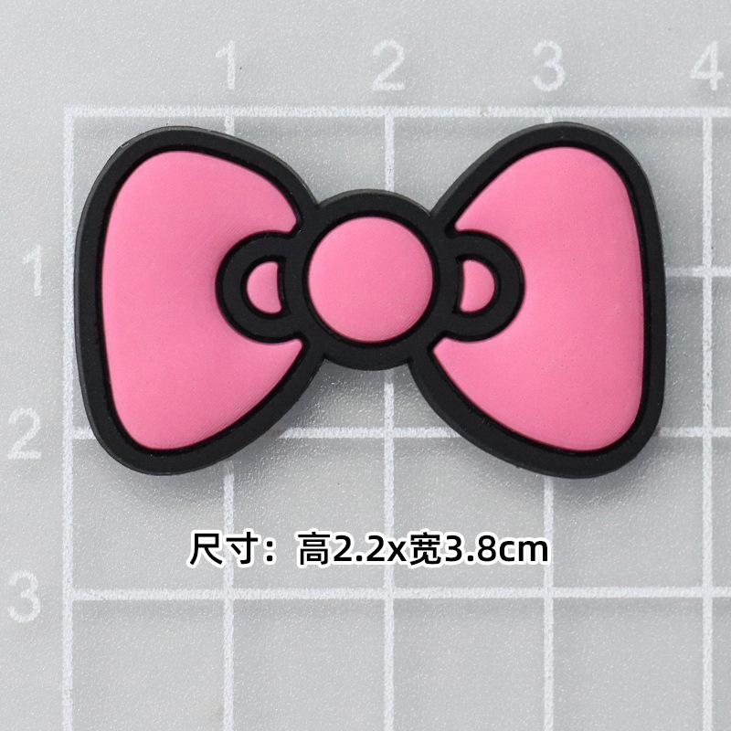 Soft glue: Pink KT bow "2.3*3.8cm small]