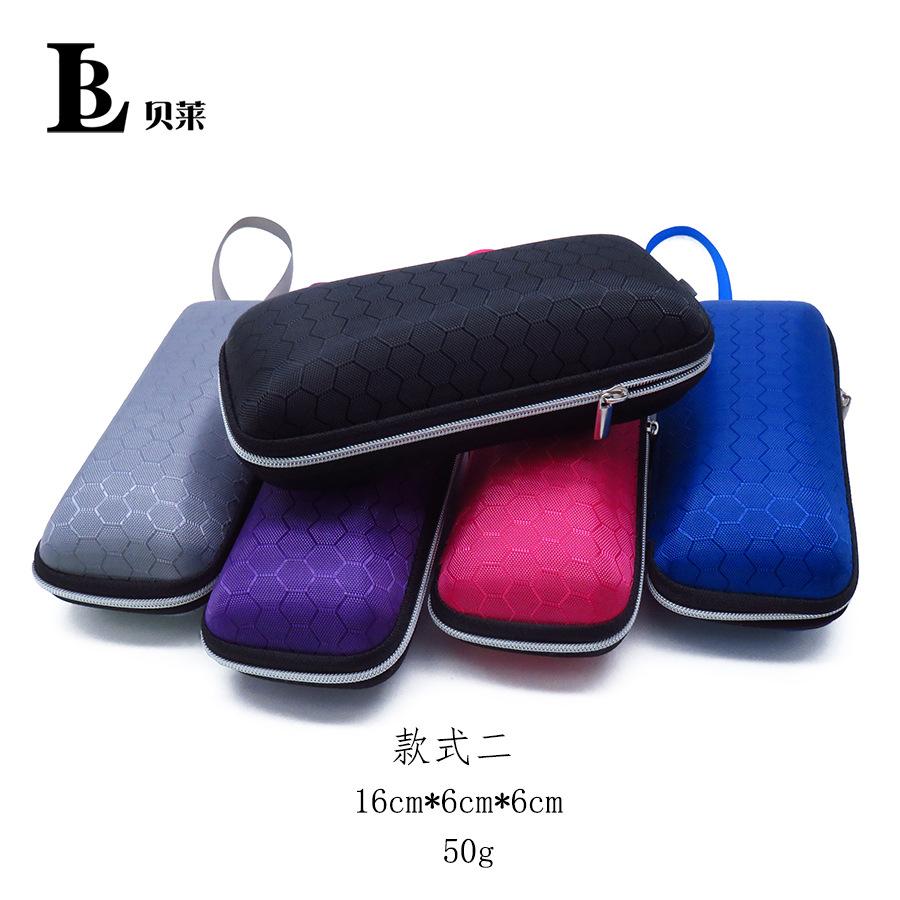 Wholesale Ready-Made Sunglasses Case Zipper Eyewear Storage Box Eva Oxford Cloth Anti-Pressure Portable Sunglasses Case thumbnail 4