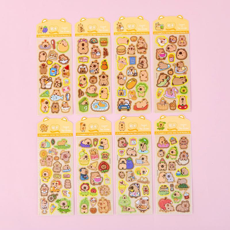Laser sticker sheet (25*9cm) / Sz315 kapibala