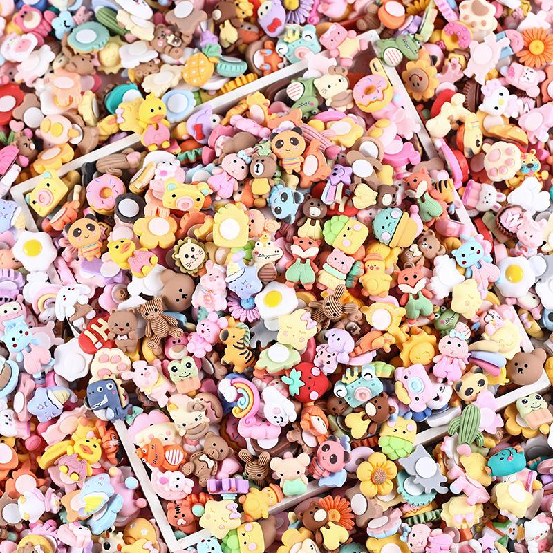 3D Stereo Water Cup Sticker Resin Accessories Cartoon Mixed DIY Mobile Phone Case Cute Traceless Glue Thermos Cup Refrigerator Magnet