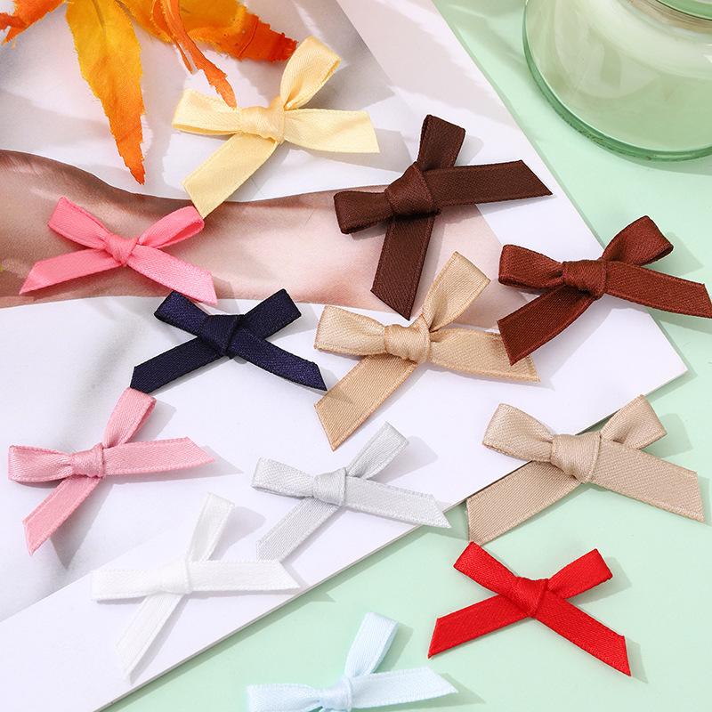 Huiya Matte Polyester-Cotton Bow Accessories, Decorative Accessories for Underwear and Clothing, Colorful Ribbons, Hair Accessories, Headwear Accessories