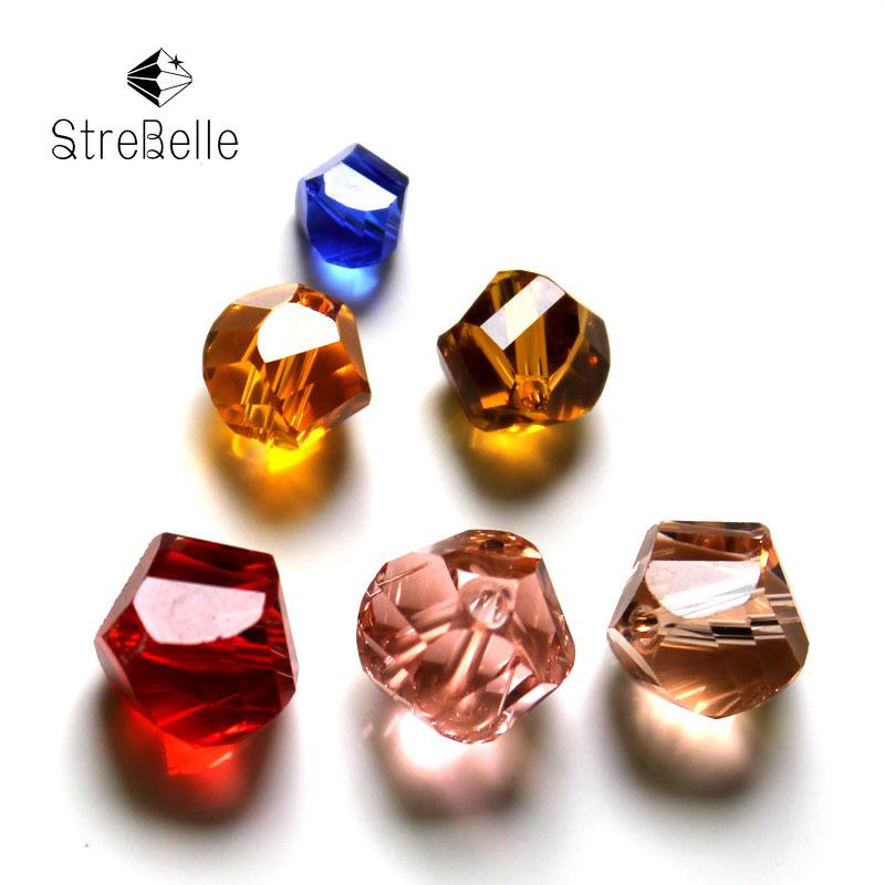 Crystal Glass Beads Spiral Twisted Beads Special-cut Bracelet Beaded DIY Jewelry Accessories Austria Free Shipping