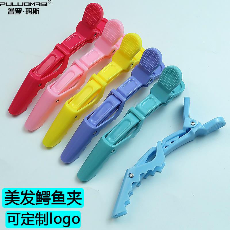 Barber shop alligator clip hairdressing clip duckbill clip long beak hairpin perm dyeing partition tools supplies bangs clip wholesale