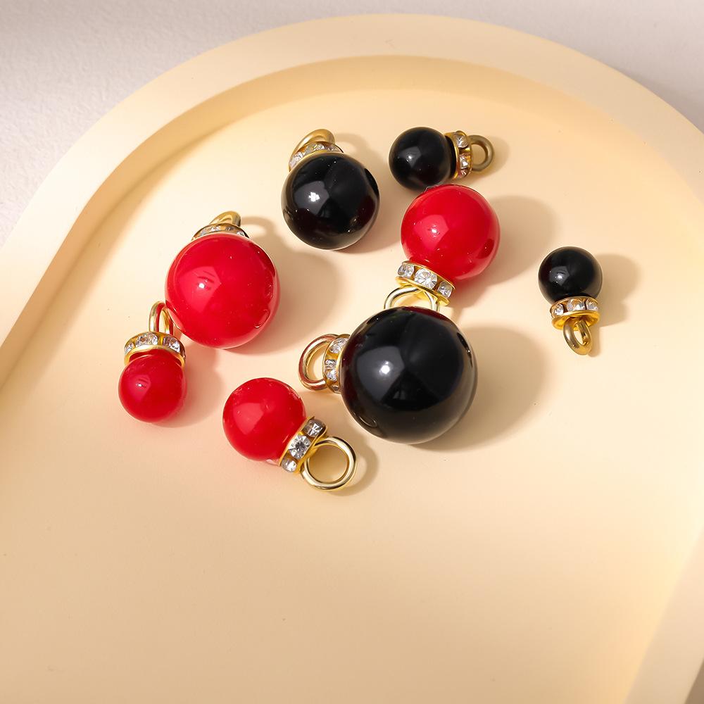 Syang ABS Highlight Pearl Pendant Diamond Imitation Pearl Pendant Garment Accessories Decoration Accessories Pearl Zipper Head thumbnail 2