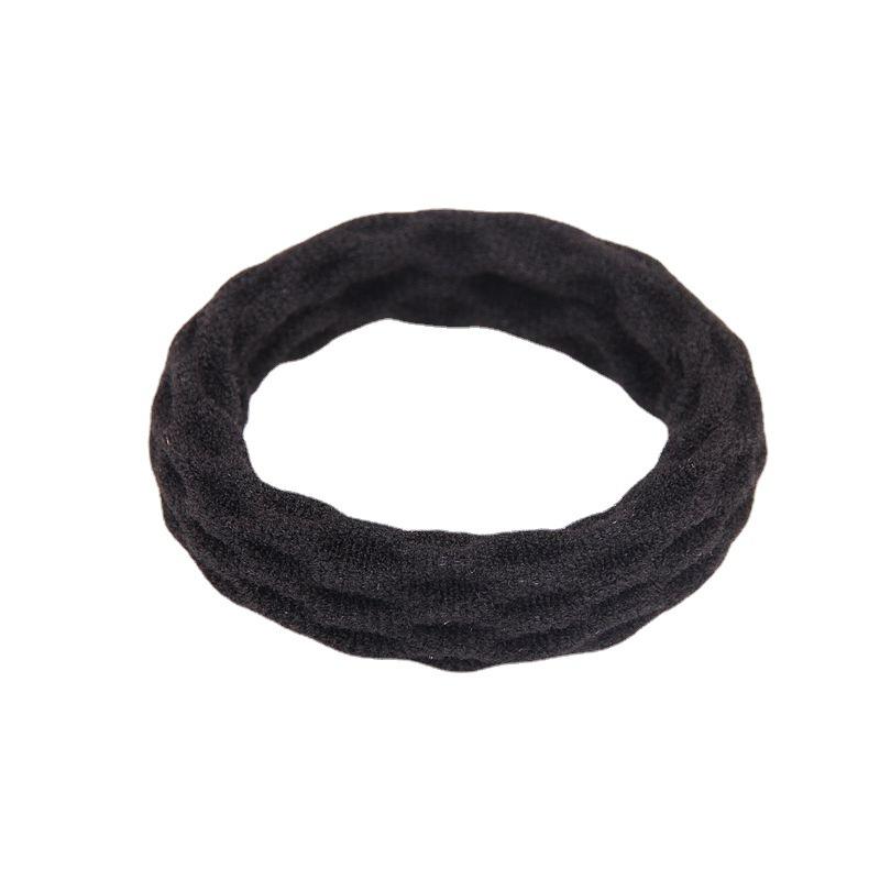 Thick high elastic basic hair band Korean style simple hair tie towel ring head rope women's seamless non-hurt hair rubber band thumbnail 5
