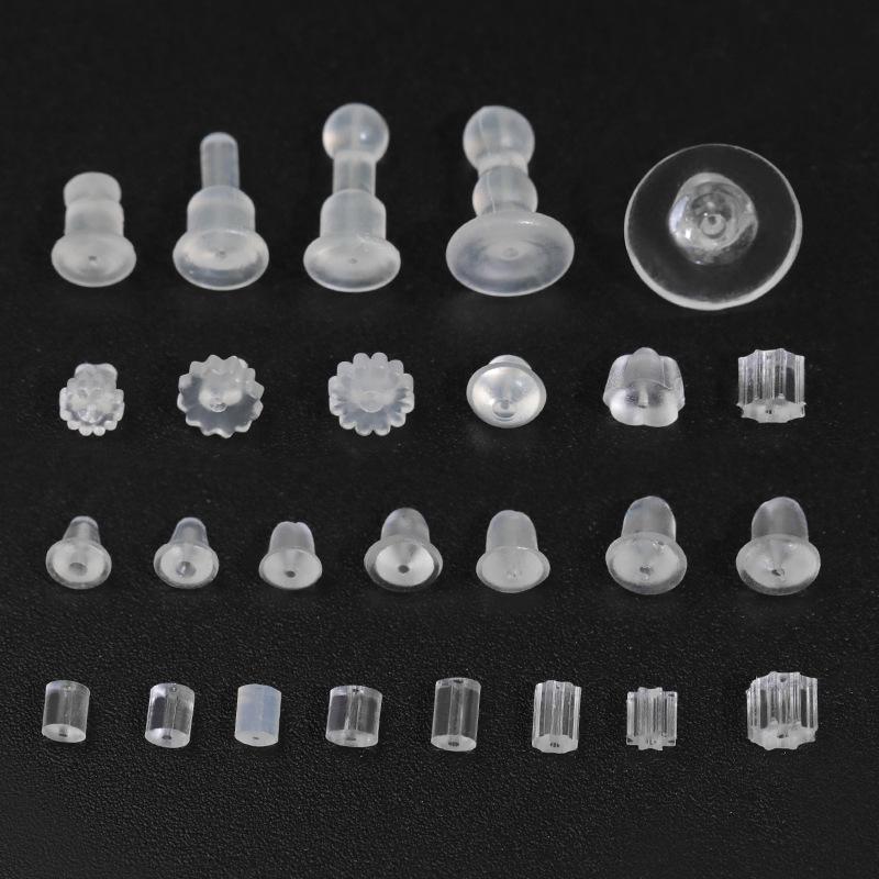 Transparent invisible earring auxiliary device rear plug spot high quality anti-falling ear forced ear beam environmental protection silicone ear plug ear forced