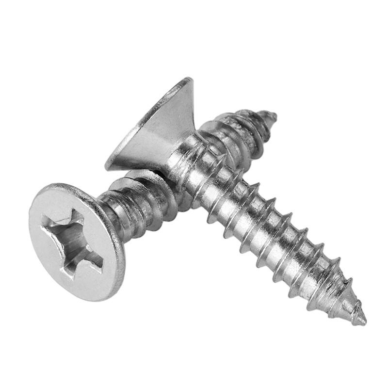 304 Stainless Steel Cross Countersunk Head Self-Tapping Screws Countersunk Head Self-Tapping Flat Head Self-Tapping Wood Screws M3M4M6 thumbnail 4