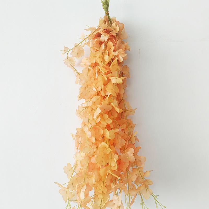 Simulated Wisteria Flower Violet Interior Decoration Balcony Living Room Wedding Decoration Plastic Decorative Fake Flower Ceiling Rattan thumbnail 2