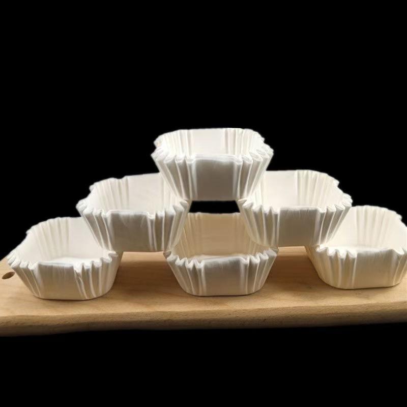 100 square disposable baking paper cups high temperature resistant oil resistant durian crisp paper cake thumbnail 4