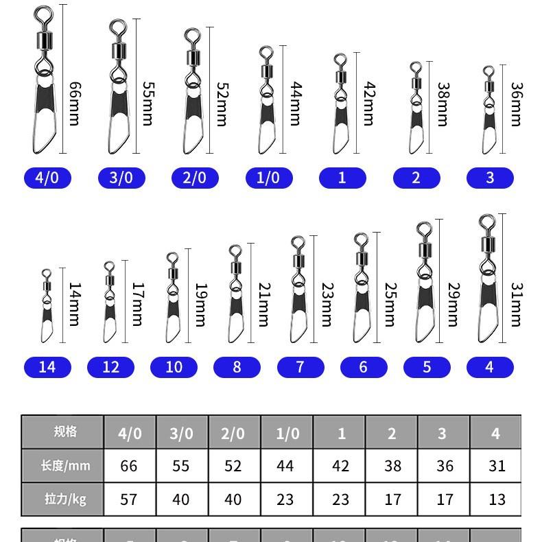 Su Ding fishing American swivel a pin connector fast turn bad eight Ring 8 ring fishing gear Accessories Wholesale thumbnail 3