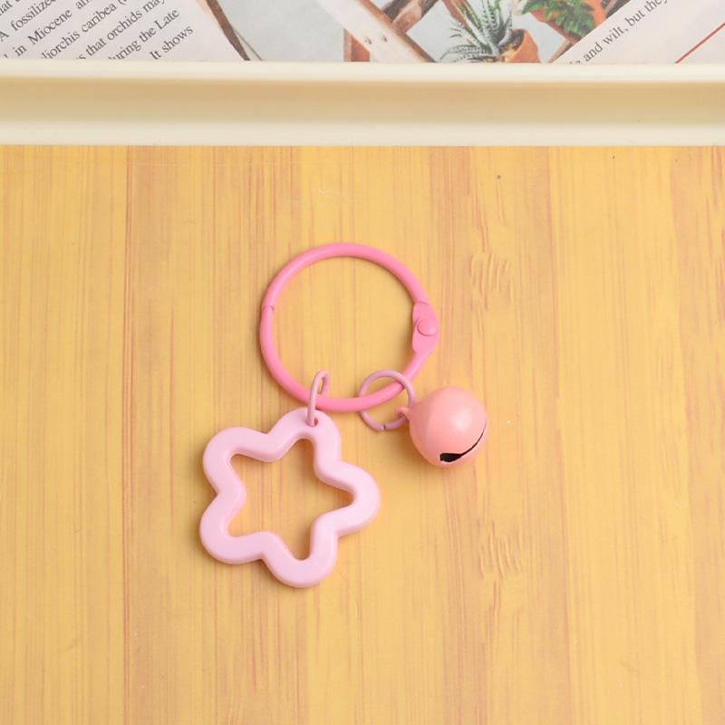 [Pink] five-pointed star + ring + 14mm Bell